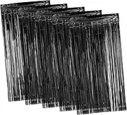 MINAOLULUS 5pcs Tinsel Foil Fringe Curtain Streamer for Birthday Wedding Christmas and Party Decorations Glossy Backdrop for Photo Booth and Room Decoration Wide High