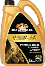 Gulf Western Oil Premium Gold 15W-40 Engine Oil 5 Liter