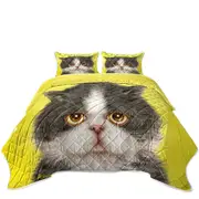 Cats Cute Faces Drawings Sad Grey Kitten Coverlet
