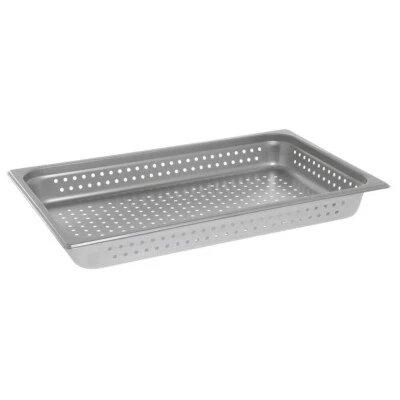 2.5 INCH Steam Table Pan Full Size Perforated Stainless Steel 2-1/2 " 24 GUAGE