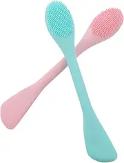 Beaupretty 2Pcs Face Cleaning Brush for Deep Cleansing and Exfoliating Gentle Pore Cleanser Skin Care Tool for Facial Massage and Makeup Removal Nordic