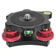 1 Piece Tripod Leveling Base Panning Level Plate Leveler Adjusting Base S5N3