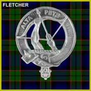 Fletcher Scottish Clan Badge, Pewter