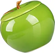 Ceramic Storage Container Fruit Lid Ashtray Decorative Storage Holder for Small Items Green Home Office Decor