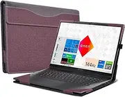 Jarttarn Laptop Case Compatible with HP OMEN 16 2024 Gaming Laptop 16.1-inch Sleeve PU Leather Detachable Notebook Cover Protective Bag (Red)