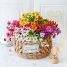 12X Artificial Daisy Flowers Plastic Fake Plants UV Resistant Outdoor Home Decor