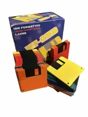 K-Hypermedia IBM formatted Color Floppy Disk 50 Diskettes 1.44MB MF-2HD NEW