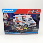Playmobil City Life Buildable Hospital Ambulance with Sound 71232