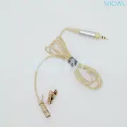 Beige Cardioid Lavalier Microphone For Sennheiser G2 G3 G4 G5 Wireless BodyPack