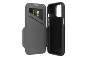 EFM Monaco Wallet Case with D3O 5G Signal Plus & Leather for iPhone 13 Pro Max - Black