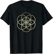 [VidiAmazing] Intricate Seed of Life, Flower of Life - Sacred Geometry ds379 T-Shirt