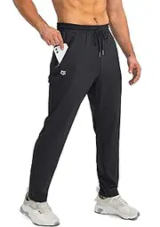 [G Gradual] Men's Sweatpants with Zipper Pockets Tapered Joggers for Men Athletic Pants for Workout, Jogging, Running