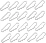 NOLITOY 130pcs Mask Adjustment Rope Hook Hook Key Hangers Mask Hanging Buckles Key Hanging Buckles White