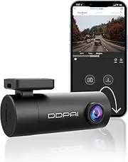 DDPAI Dash Cam 1296P, WiFi Dash Camera for Cars, Dash cam Front with App, Car Camera with Night Vision, 140° Wide Angle WDR, 24 Hours Parking Mode, G-Sensor, Loop Recording, Mini Pro
