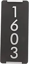 HOLIDYOYO House Number Plaque Durable Address Sign for Homes Offices and Public Spaces Vertical Installation Weather Resistant Design for Personalization