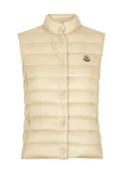 Moncler Liane Quilted Shell Gilet - Beige - 2 (UK 12 / M) 2 (UK 12 / M)