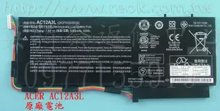 ☆REOK☆ 宏碁 ACER AC13A3L AC12A3L P3-131 P3-171 EE3 原廠筆電電池