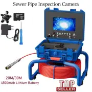 Sewer Camera 7" HD Screen Drain Waterproof Endoscope Camera with Meter Counter