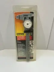 Empire 6” Dial Caliper Model 2786 - Measures 3 Ways Easy Glide Roller USA Made