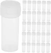 TIDTALEO 50Pcs Empty Sample Bottles with Screw Cap Portable Leak Containers for Storing Liquids Powders and Small Items for Travel and Laboratory Use