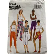 Butterick Pattern B6061 Ms EASY Shorts & Tapered Pants 14 16 18 20 22