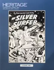 (2) HERITAGE catalogs -- Comics & Comic Art - January 2025 Kirby Silver Surfer