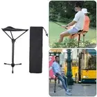 Gazechimp Tall Slacker Chair Folding Tripod Stool for Outdoor Camping Walking