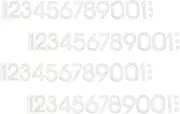 Beatifufu 40Pcs Rhinestone Number Patches for Crafts Decorative Appliques for Clothing Cups and Computers Patch Numbers for Creative Projects