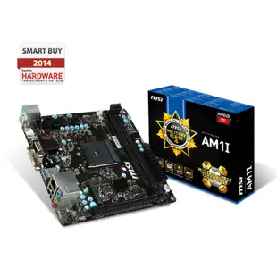 MSI 微星 AM1I AMD 插槽 AM1 MINI-ITX AthlonTM /SempronTM 處理器 DDR3