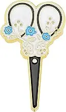 SG Store Scissors Shaped Magnetic Needle Keeper 4.4x2.4cm Embroidery Needle Picker Alloy Drop Glue Needle Aspirator for Sewing Embroidery Needlework Storage