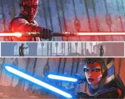 Star Wars Clone Wars 1 Last Lesson Ahsoka Tano Darth Maul AP Print No Mondo