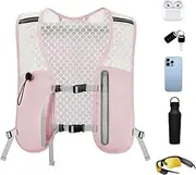[GkgWuxf] Hydration Running Vest - Breathable Hydration Vest Sport Bag | Phone Bag Non-Slip Chest Pack Gear for Cycling Camping Marathons Race Men Women