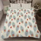 Neat bule feathers 3D Print Duvet Quilt Doona Covers Pillow Case Bedding Sets