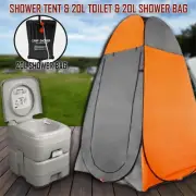 20L Outdoor Portable Toilet 20L Shower Bag Pop Up Camping Tent Change Room Or