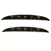 Maxum Boat Raised Decals | 4100 SCR 9 1/2 x 1 1/8 Inch Black (Pair)