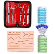 Complete Suture Kit for Students,Including Silicone Suture Pad and Suture Tool Practice Suture Kit Photo Color
