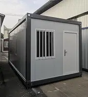 Generic Prefabricated Container Home 19ft x 9ft: White and Gray, Modern, EPS Material, Ready to Move In, Office, Workshop or Studio