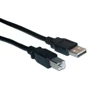 Lot10 1ft short USB 2.0 A~B AB Printer/Device/PC Adapter Cable/Cord/Wire {BLACK