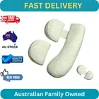 Pregnancy Body Pillow Soft Support Back Hips Legs Maternity Adjustable Cover