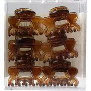 1 Pack of 6 Indulge Hair Claw Clip in Display Gift Box - Assorted Colours