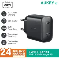 在飛比找蝦皮購物優惠-Aukey 壁式充電器 PA-F1S 20W 超緊湊型,帶 