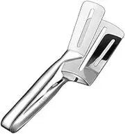 UNIQUE CART® Kitchen Tongs Steak Clamps 304 Stainless Steel Double Sided Spatula Clip for Flipping Burgers, Eggs, Steakand, Pancakes, Pizza, Bread, Fish(1Pack)