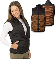[BraceAbility] Heated Vest - Men or Women's Insulated Warmth USB Rechargable Electric Puffer Jacket - Battery Not Included