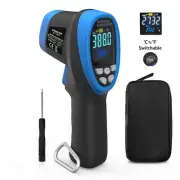 Infrared IR Digital Thermometer 30:1 Non-Contact Laser Temperature Gun -50-1500℃
