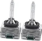 Gatuida Xenon Headlight 1 Pair Car Hid Lamps Replacement Bulbs White Light Shockproof for