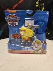 New Paw Patrol Talking "Rubble on the Double" 3" Action Figure.