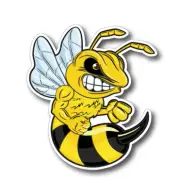 ANGRY BEE CARTOON BUMPER STICKER DECAL Hard Hat Laptop CAR Truck BUMPER