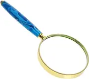 HAPINARY Handheld Magnifying Glass Portable Optical Glass Magnifier Tool for Reading Science Exploration and Low Compact Design with Handle