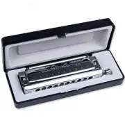 Chromatic Harmonica C Key Changeable Tones Musical Instrument 10 Holes 40 Tone