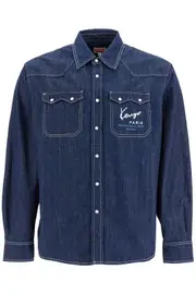 KENZO denim western shirt for men